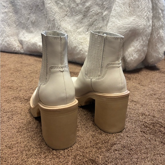 Dolce Vita | Cream Leather Booties - Picture 6 of 8